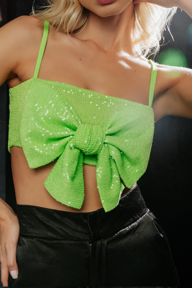 Cropped Glam Bow